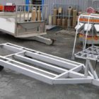 remorque pour bateau fond plat