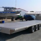 remorque plateau aluminium ostreicole